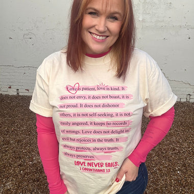 1 Corinthians 13 Tee on Comfort Colors