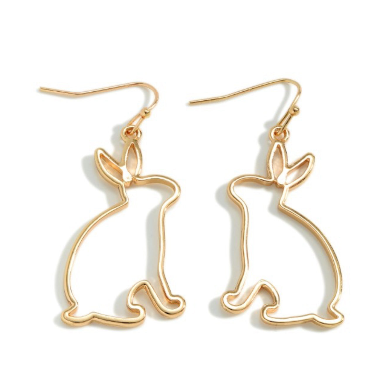 Bunny Hop Gold Earrings