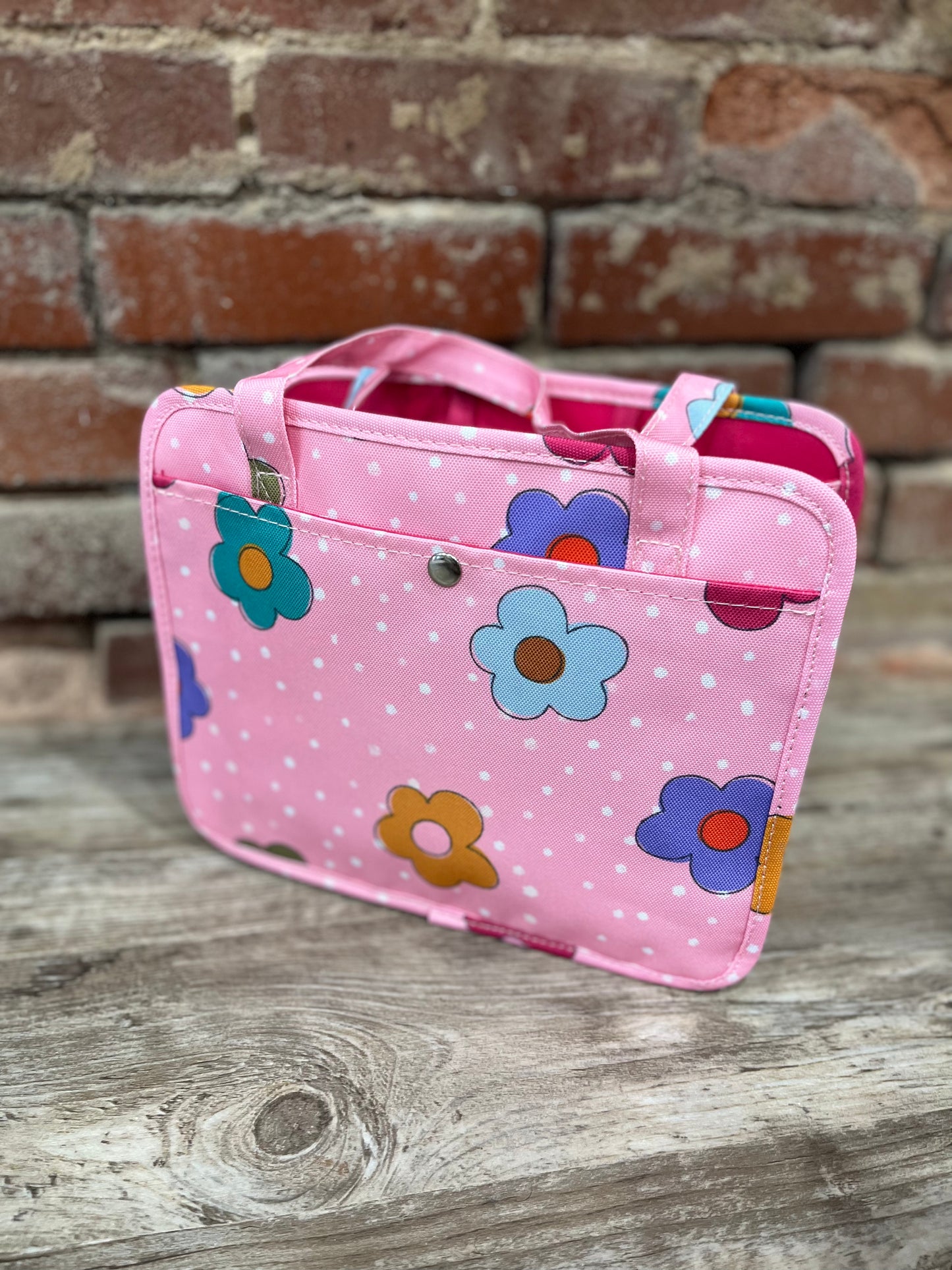 Dots + Daisies Bible Bag