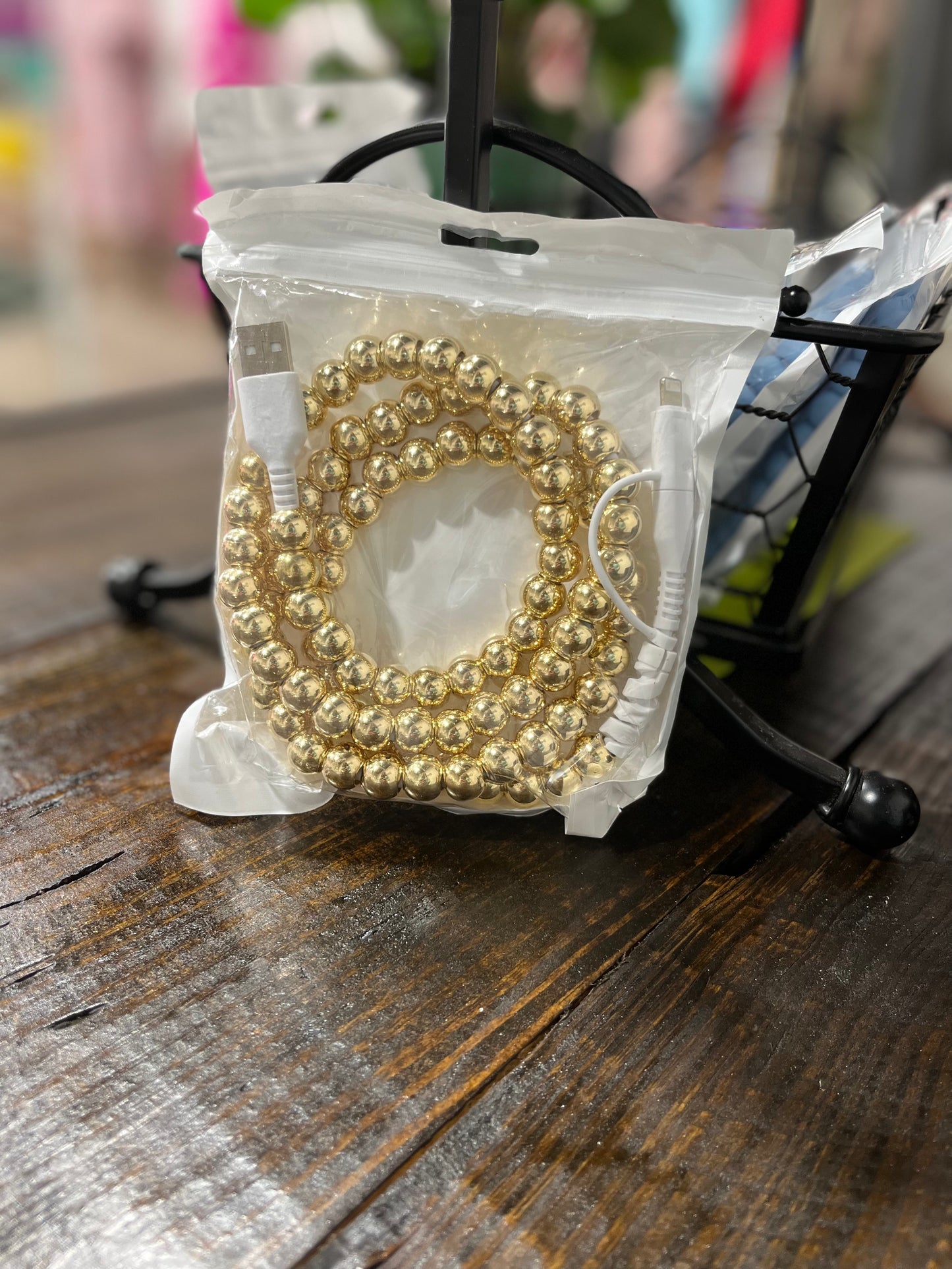 Beaded Phone Charger (Any Phone-Multiple Colors)