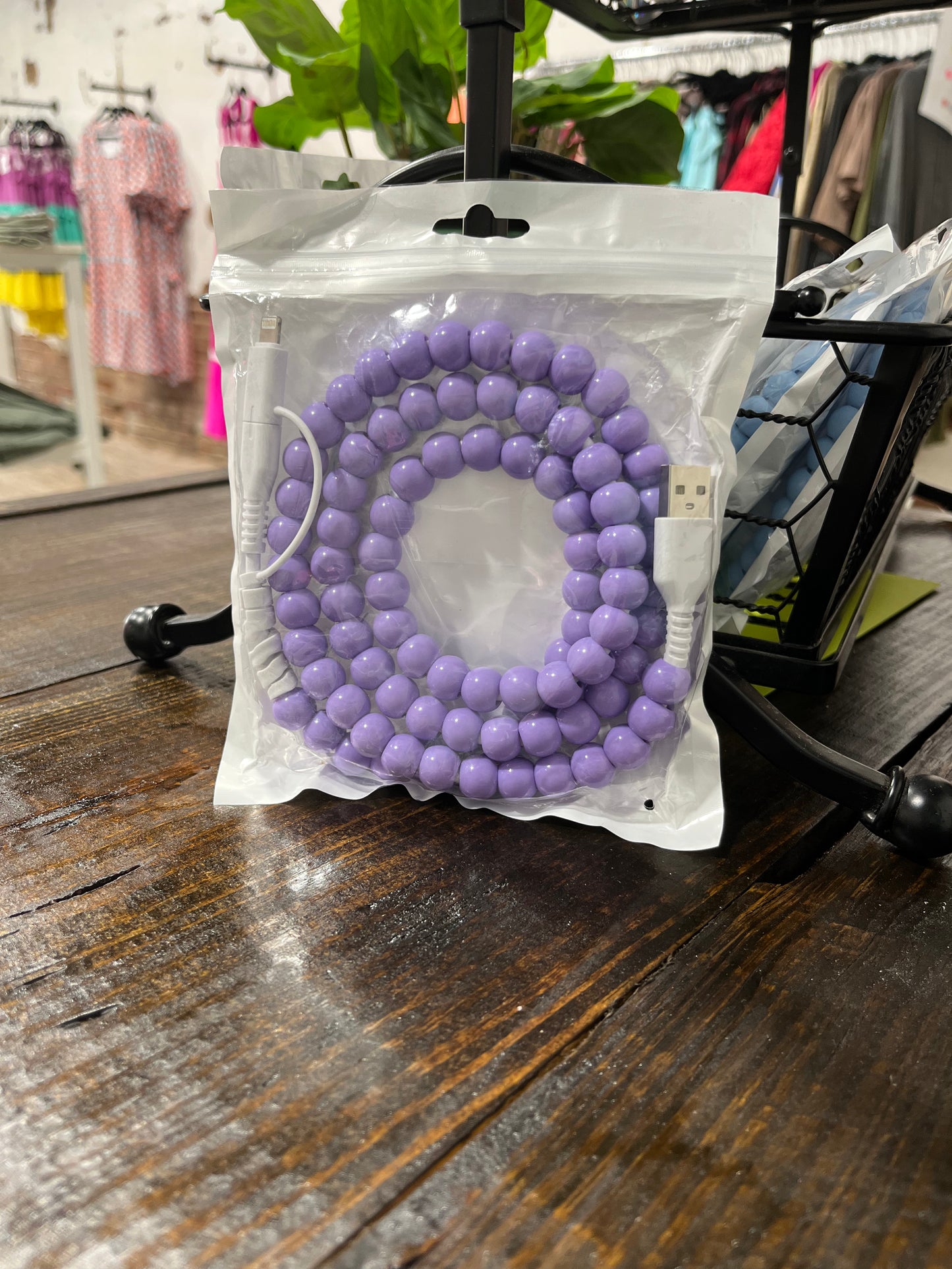 Beaded Phone Charger (Any Phone-Multiple Colors)