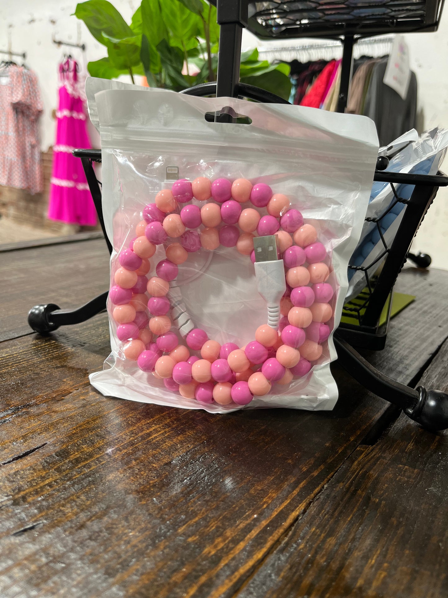 Beaded Phone Charger (Any Phone-Multiple Colors)