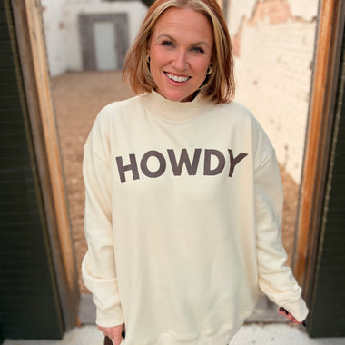 Howdy Mock Neck