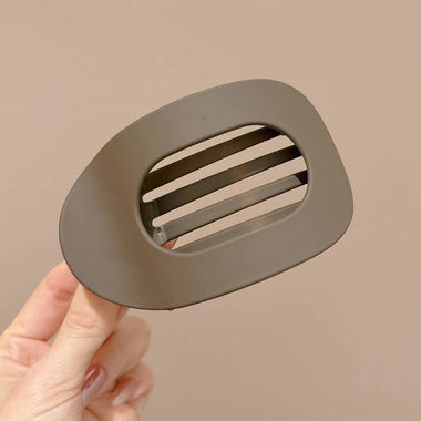 Jumbo Lay Flat Oval Hair Claw Clips (Multiple Colors)