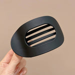 Jumbo Lay Flat Oval Hair Claw Clips (Multiple Colors)