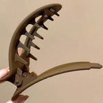 Jumbo Lay Flat Oval Hair Claw Clips (Multiple Colors)