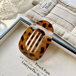 Jumbo Lay Flat Oval Hair Claw Clips (Multiple Colors)