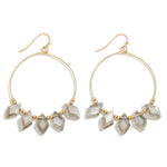 Diamond Cut Glass Earrings (Multiple Colors)