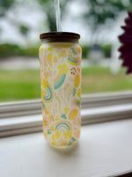 25 oz Choose Happy Frosted Glass Can