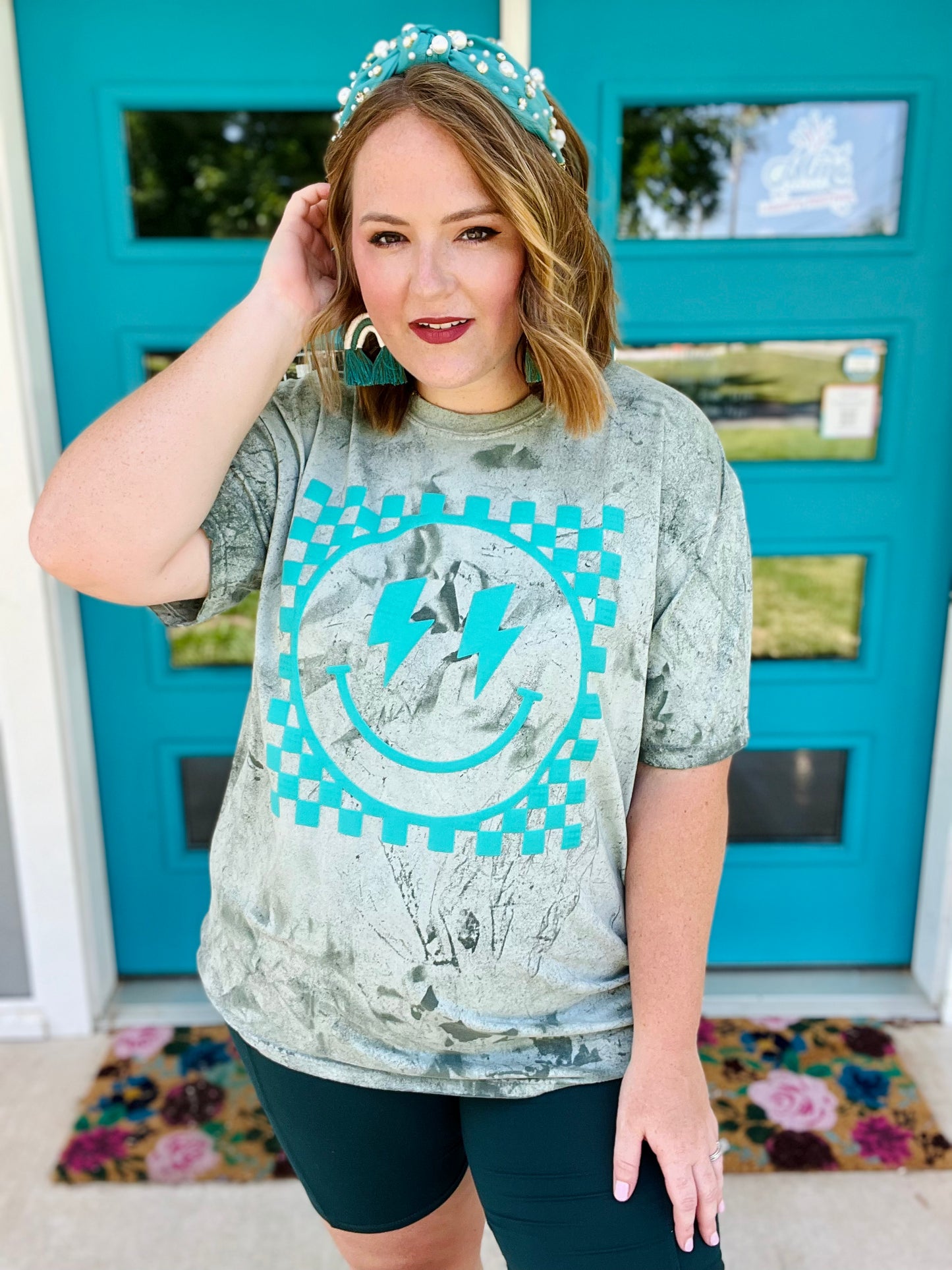 Puff Print Smiley Tee (Multiple Colors