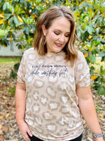 Can’t Throw Stones on Leopard Tee