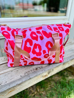 Wild About Pink Leopard Duffle (Restock)