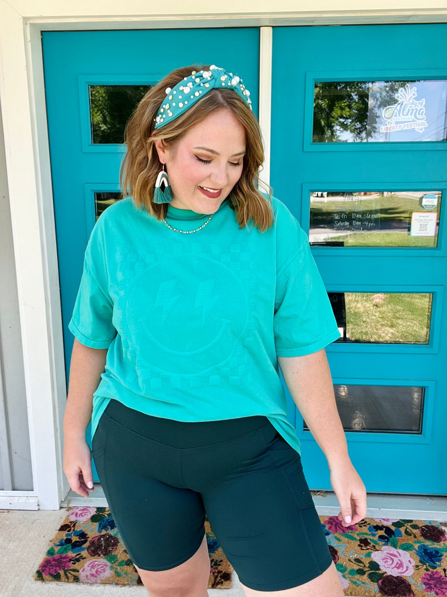 Puff Print Smiley Tee (Multiple Colors