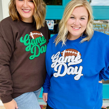Game Day Chenille Patch Sweatshirt (Any Color!)
