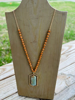 Glenda Stone Pendant Necklace