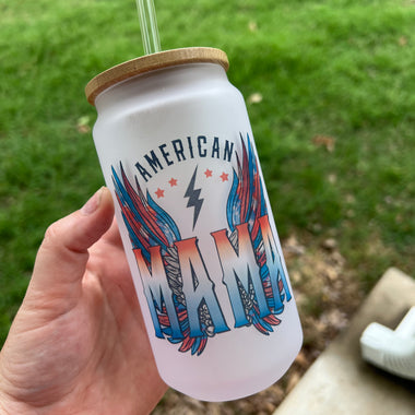 16 oz American Mama Libby Glass