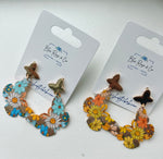 Gold Tone Butterfly Earrings