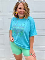 Free Bird Neon Distressed Graphic Tee (Multiple Colors)