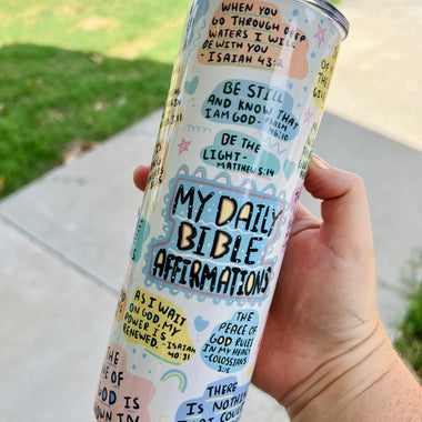 Bible Affirmations 20 oz Tumbler