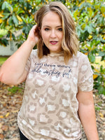 Can’t Throw Stones on Leopard Tee