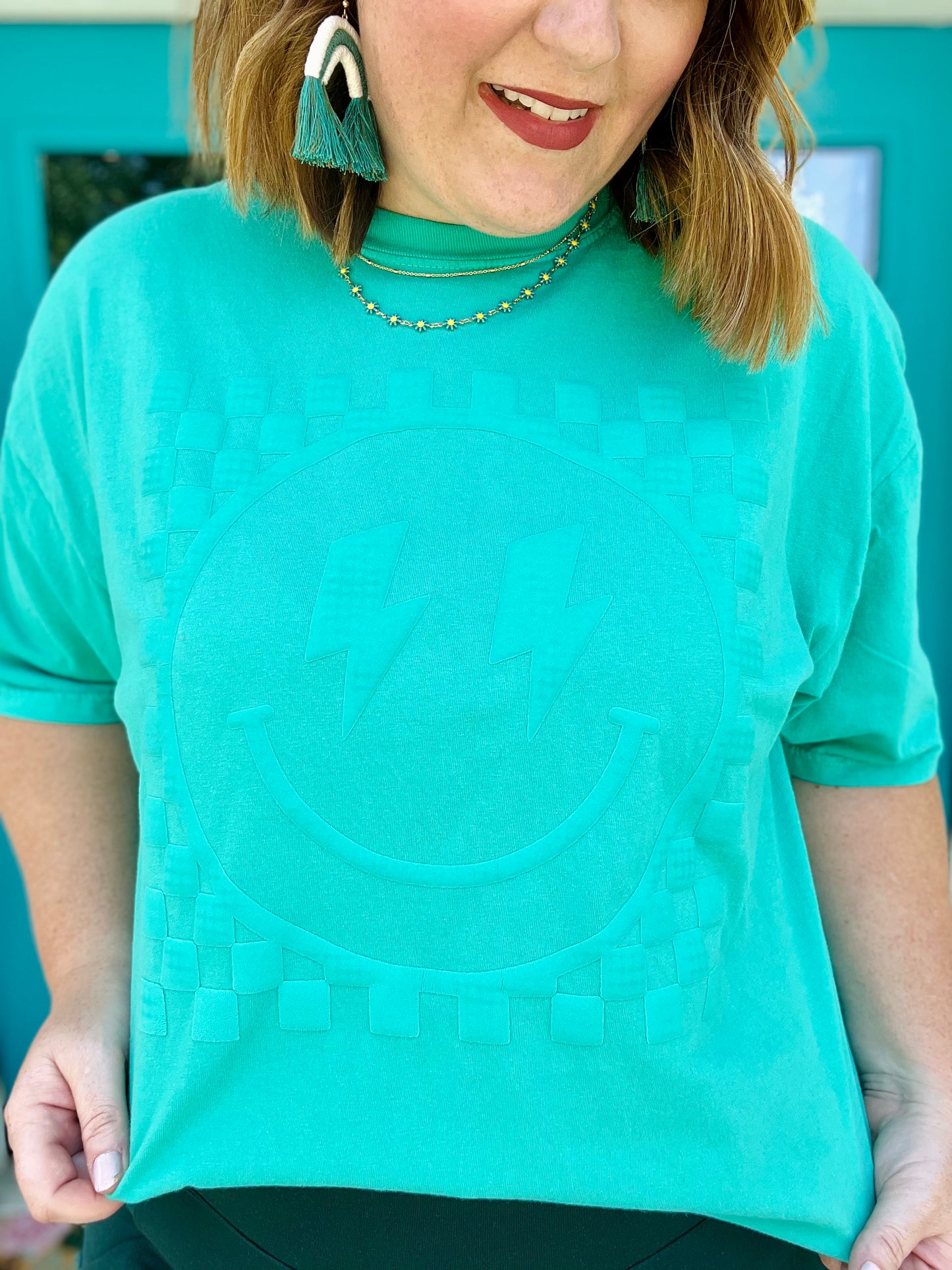 Puff Print Smiley Tee (Multiple Colors