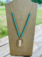 Glenda Stone Pendant Necklace