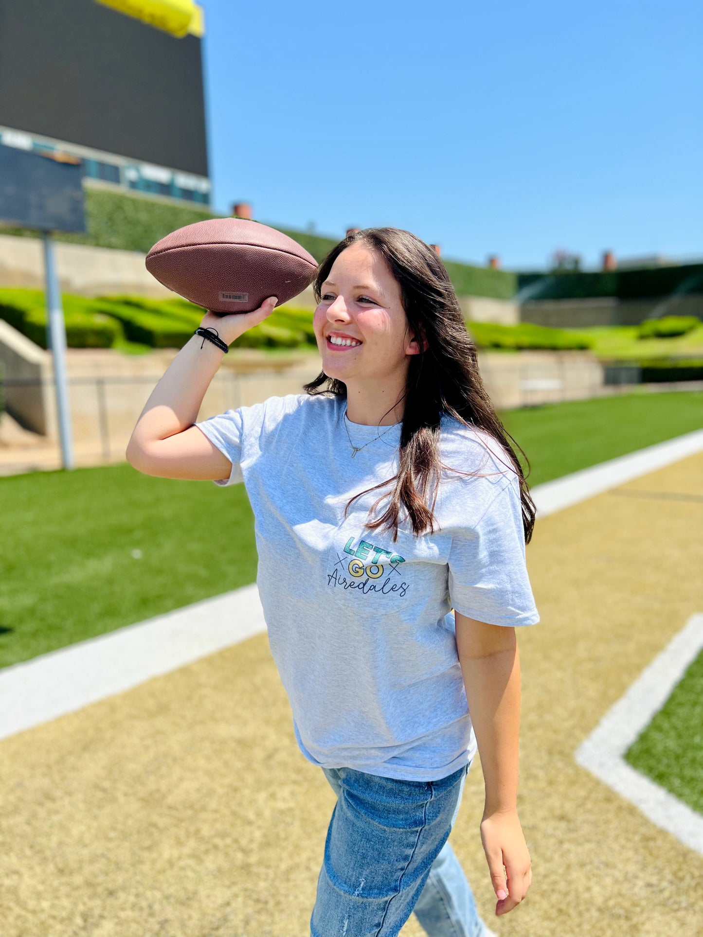 Let's Go Pocket Tee (Front/Back, Customizable)