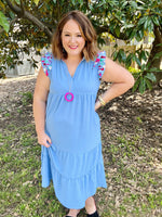 Deidra Denim Blue Maxi (Re-Stock!!)