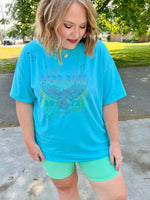 Free Bird Neon Distressed Graphic Tee (Multiple Colors)