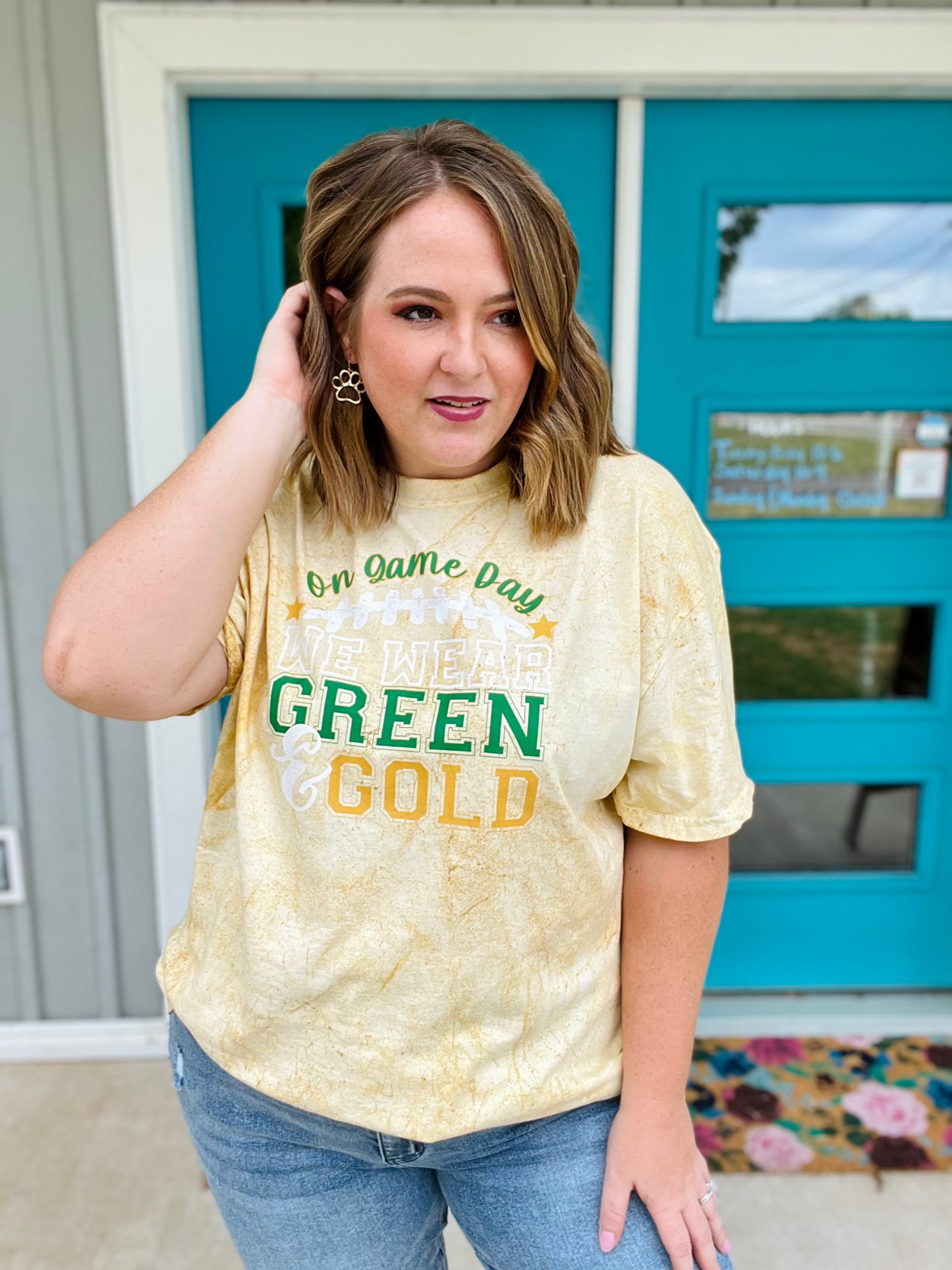 On Game Day Graphic Tee on Citrine