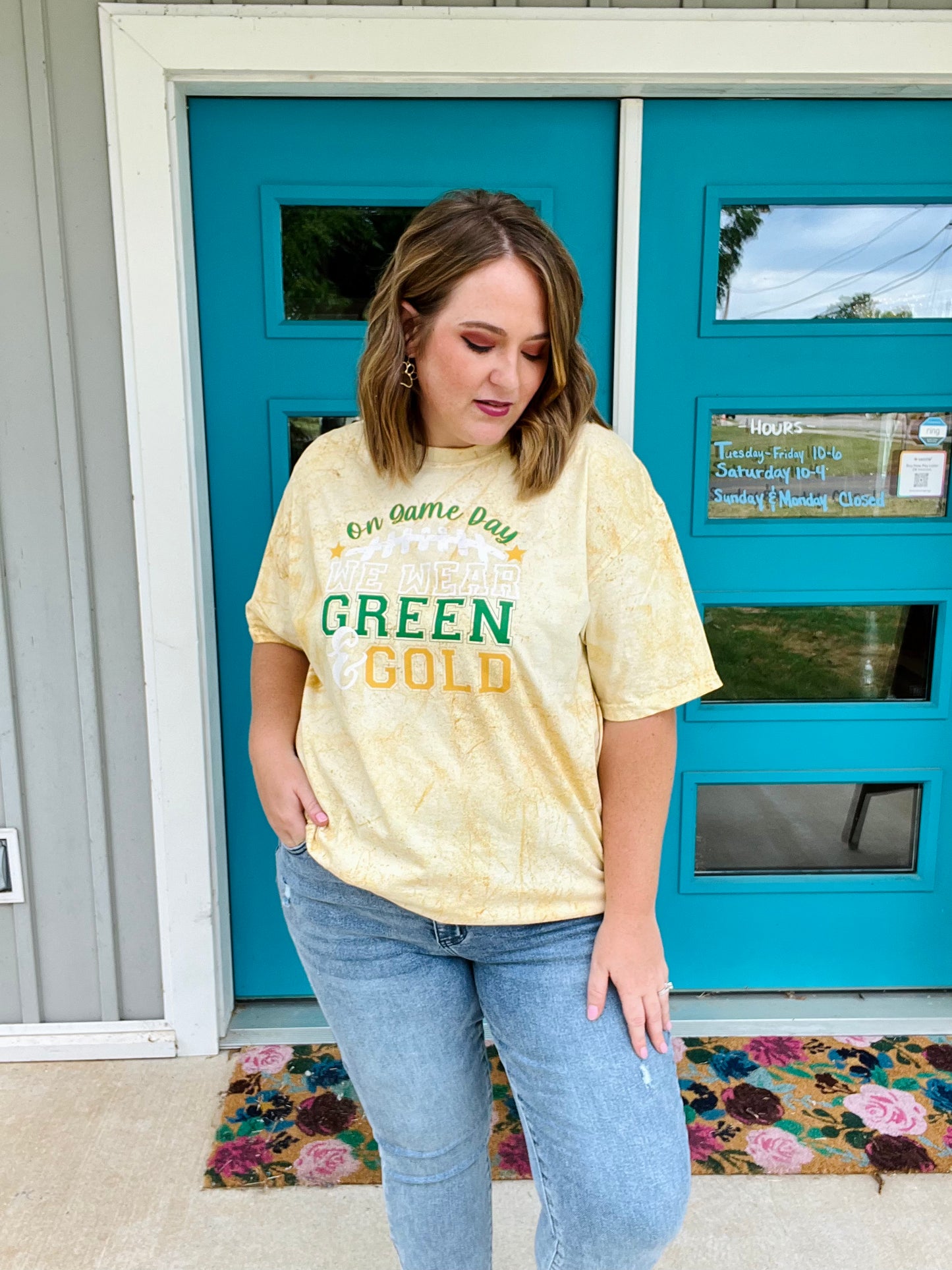 On Game Day Graphic Tee on Citrine
