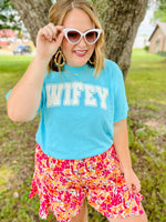 Teal Wifey Tee