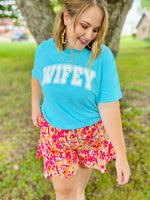 Teal Wifey Tee