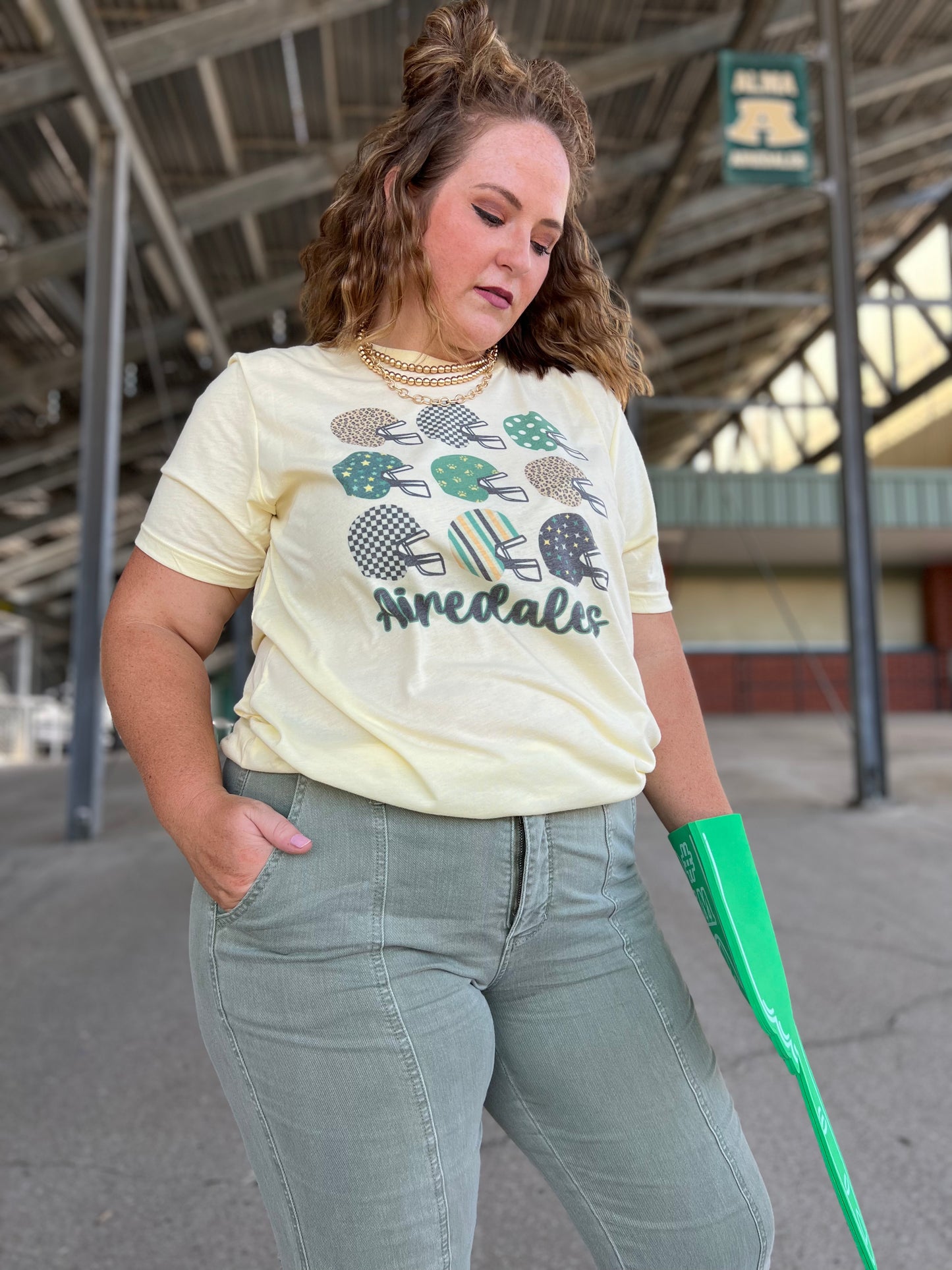 School Pride Helmet Tee (Customizable)