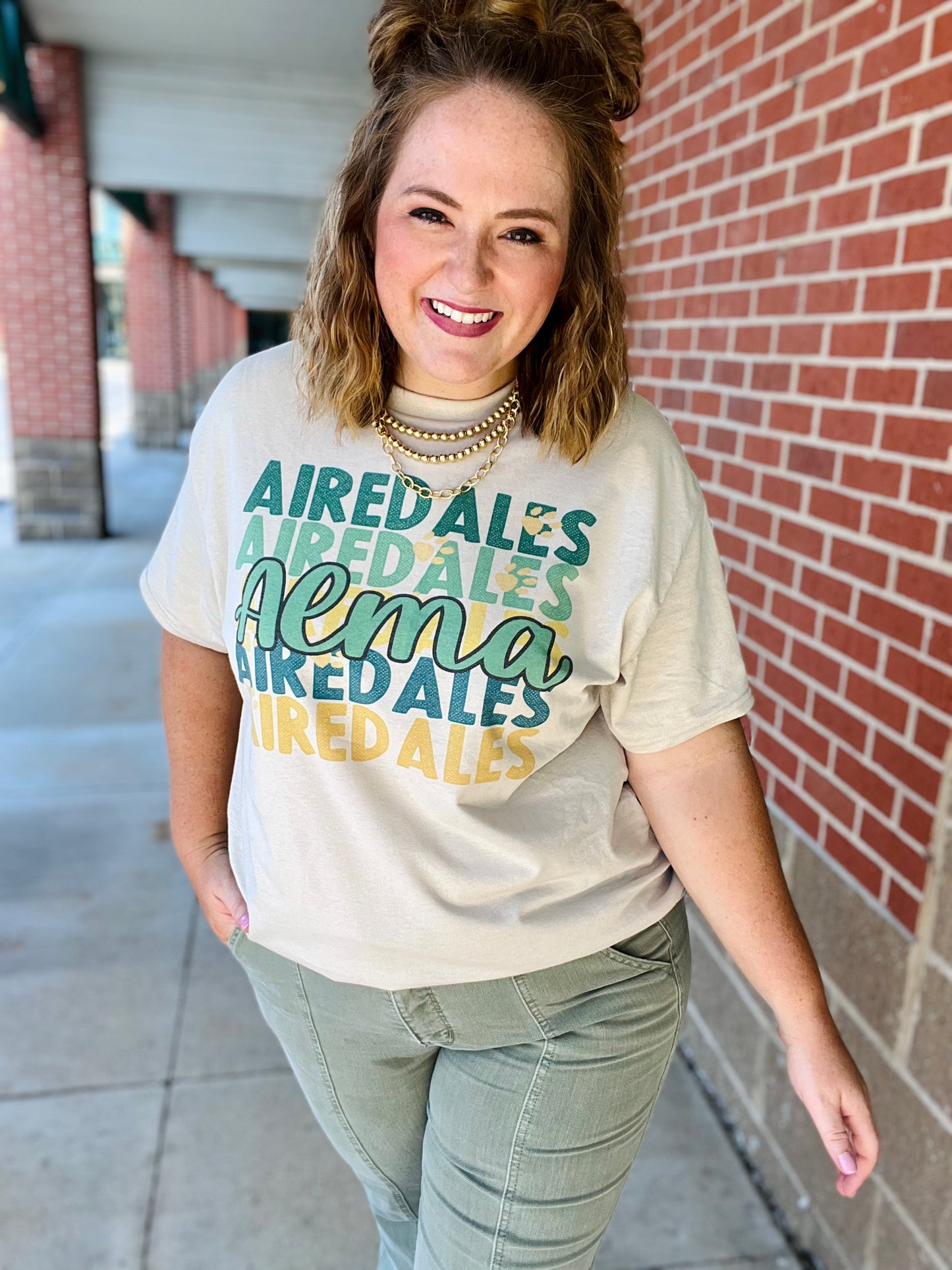 School Spirit Stacked Tee (Customizable)