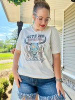 Give Me Space Cowboy V-Neck Tee