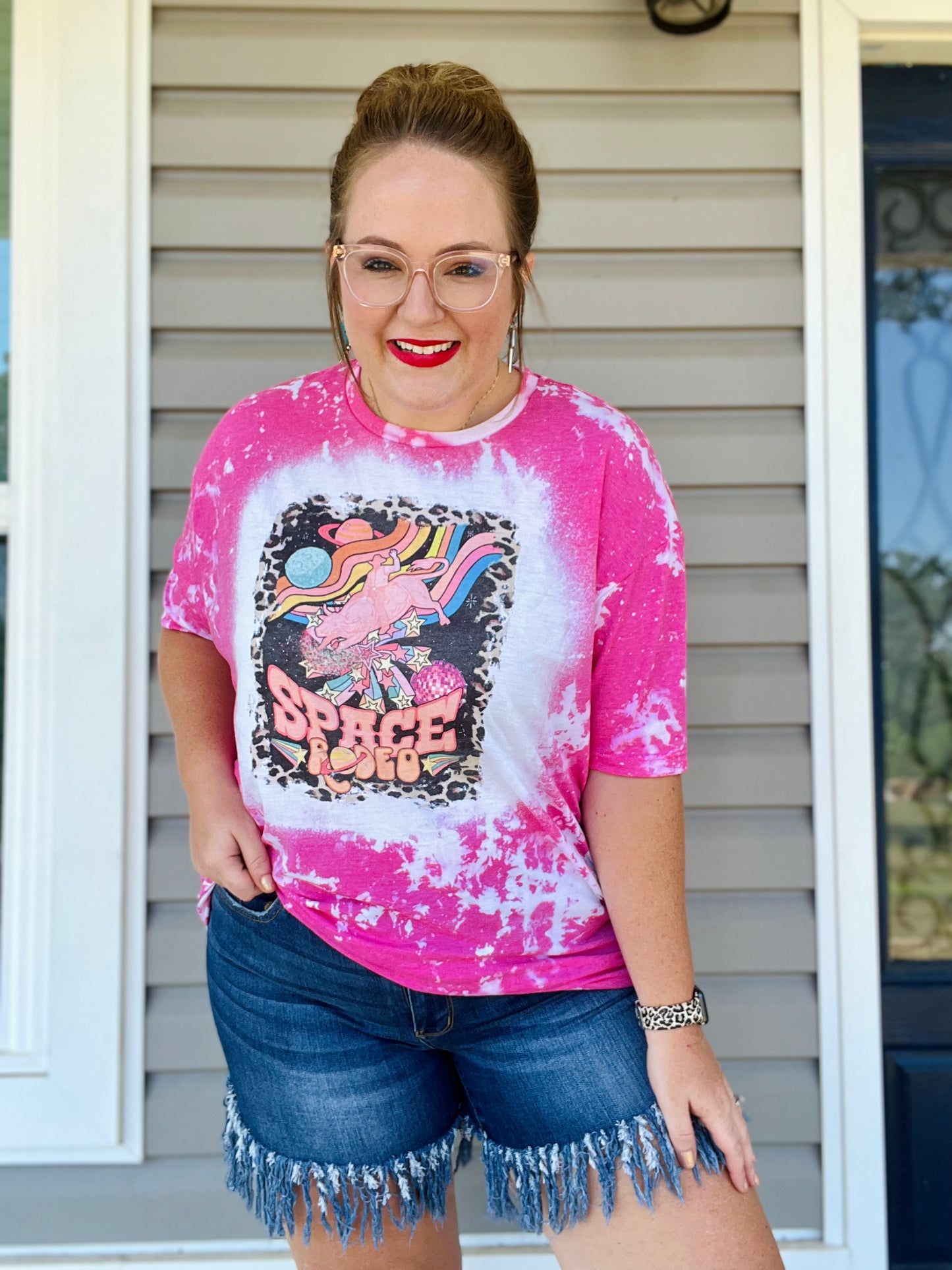 Space Rodeo Neon Bleached Tee