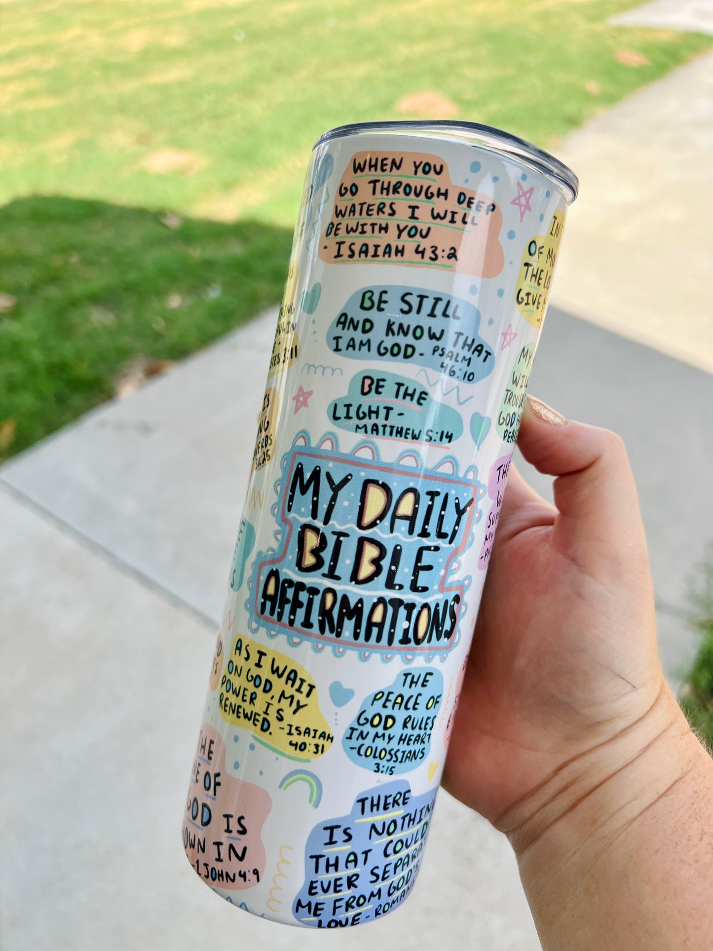 Bible Affirmations 20 oz Tumbler