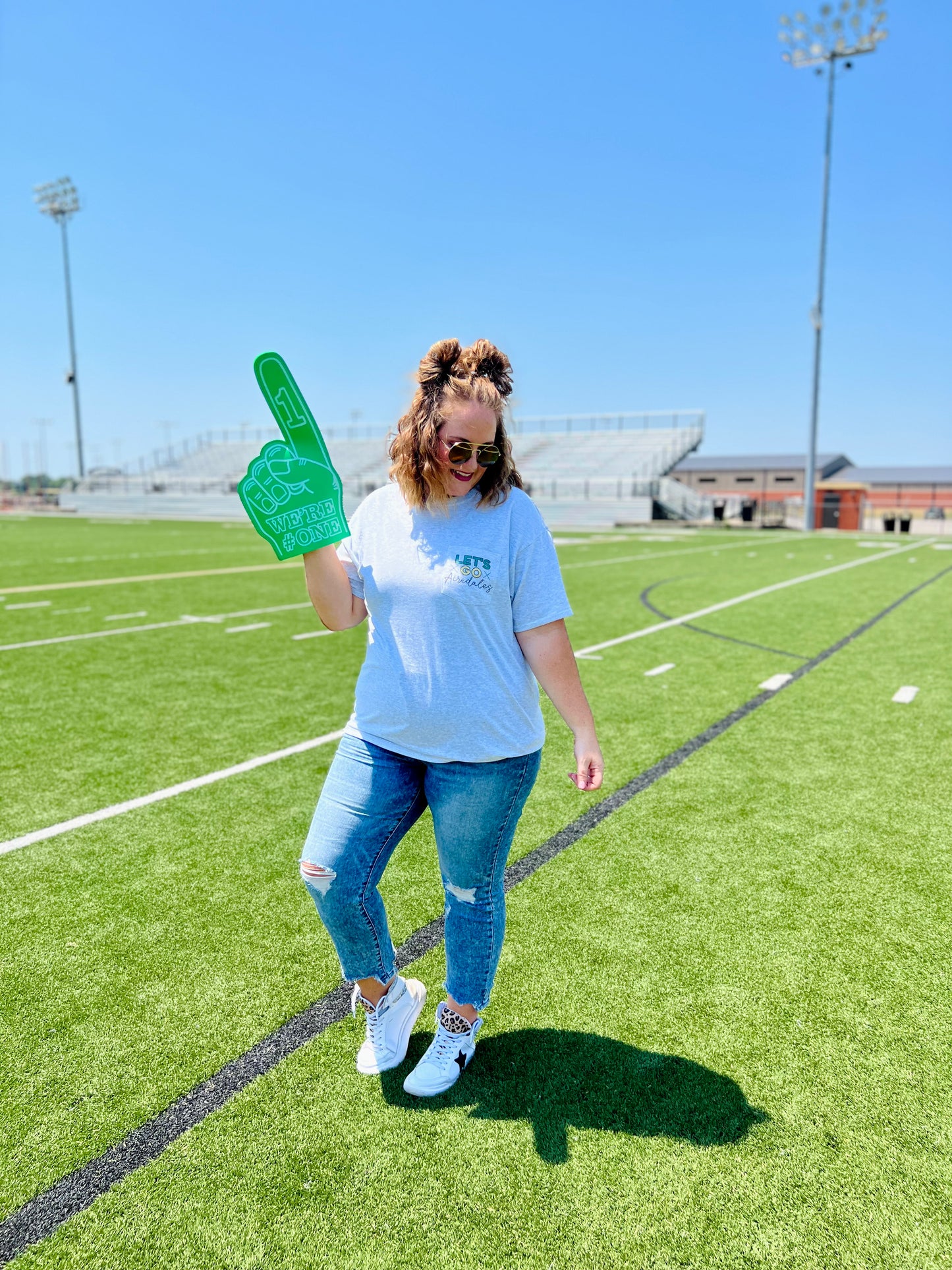 Let's Go Pocket Tee (Front/Back, Customizable)