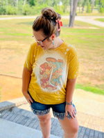 Boot Scootin’ Retro Bleached Tee
