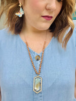 Glenda Stone Pendant Necklace