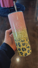 Leopard Glitter 20 oz Tumbler
