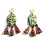 Gold Speckled Tassel Earrings (New Colors!!)