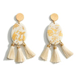 Gold Speckled Tassel Earrings (New Colors!!)