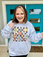 Fall Retro Floral Sweatshirt