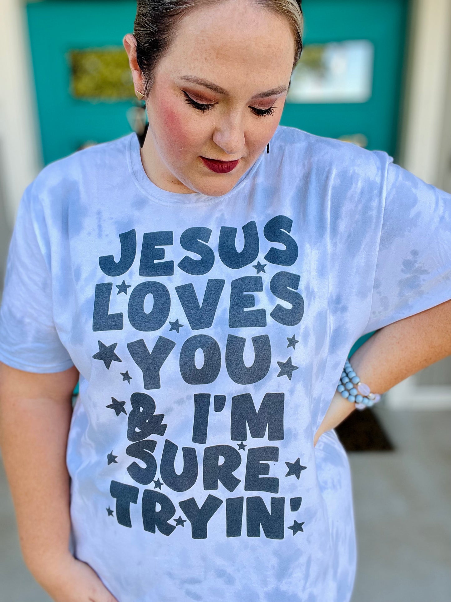 Jesus Loves You and I’m Tryin’ Tee