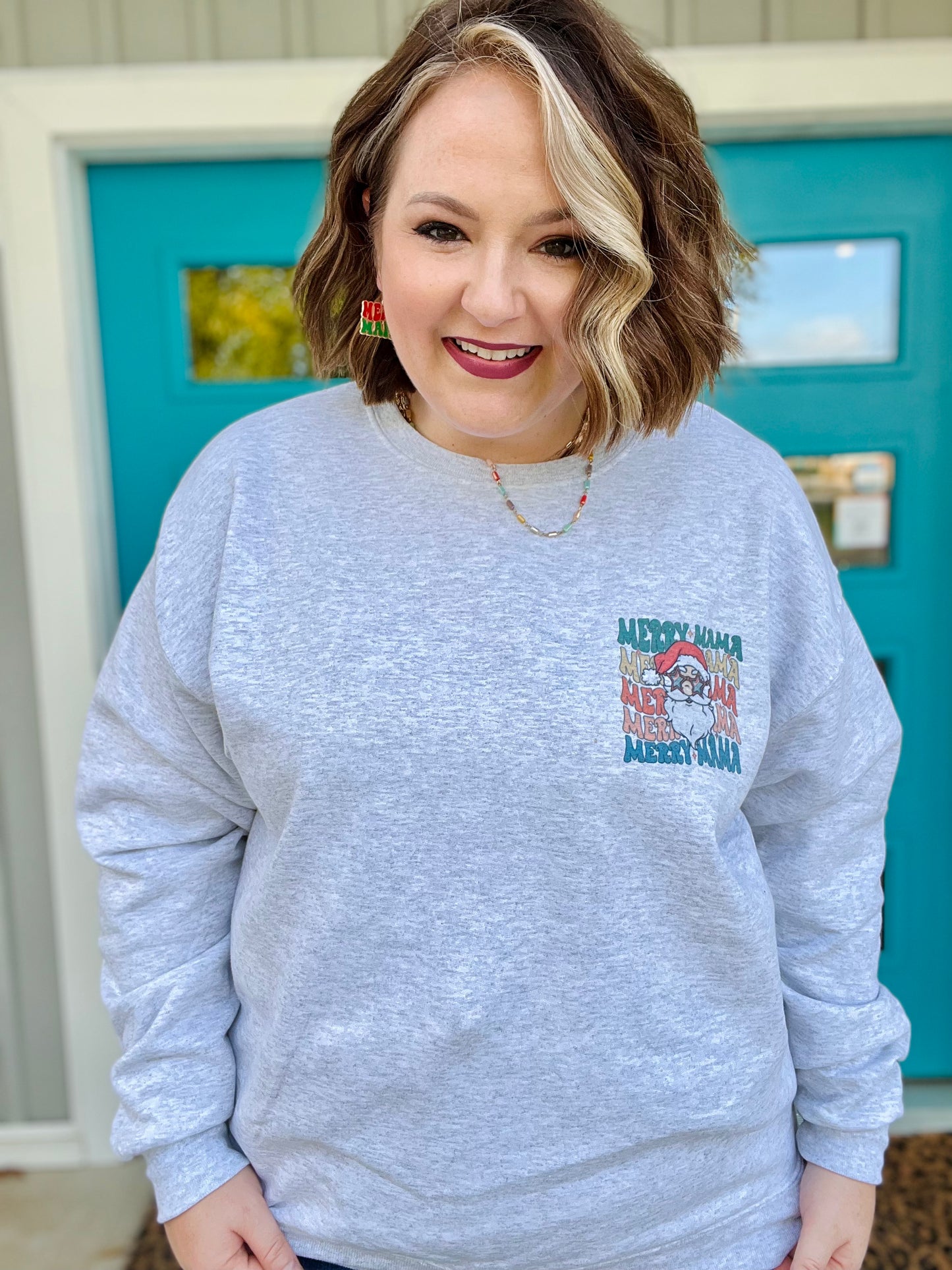 Merry Mama Sweatshirt (Front and Back Design)