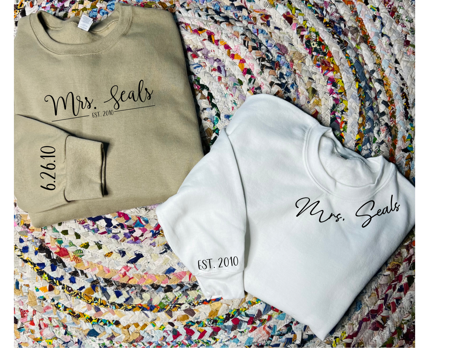 Mrs. Custom Sweatshirt (Multiple Colors and Options)