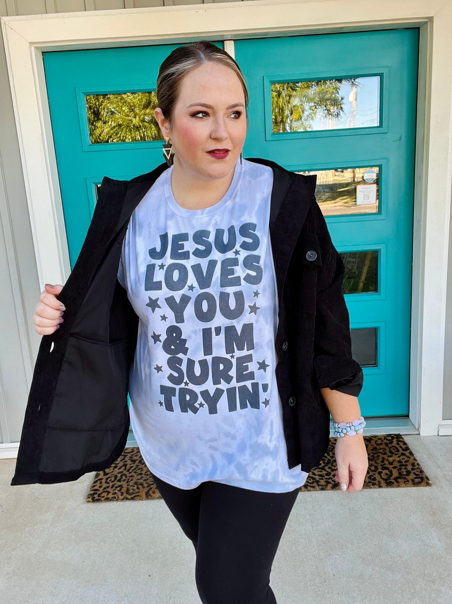 Jesus Loves You and I’m Tryin’ Tee