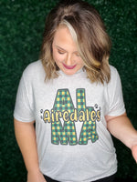 Alma Plaid Tee on Grey